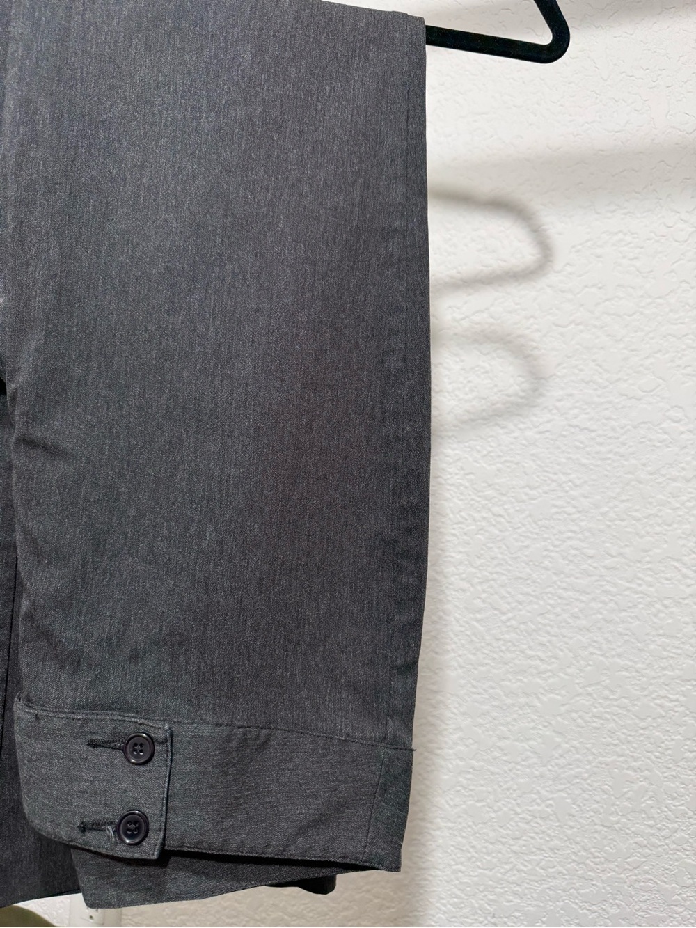 ellemenno Charcoal Gray Straight-Leg Trousers